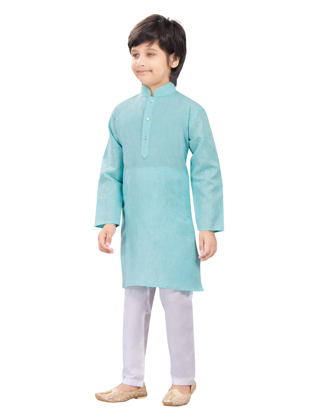 Boys teal kurta pajama