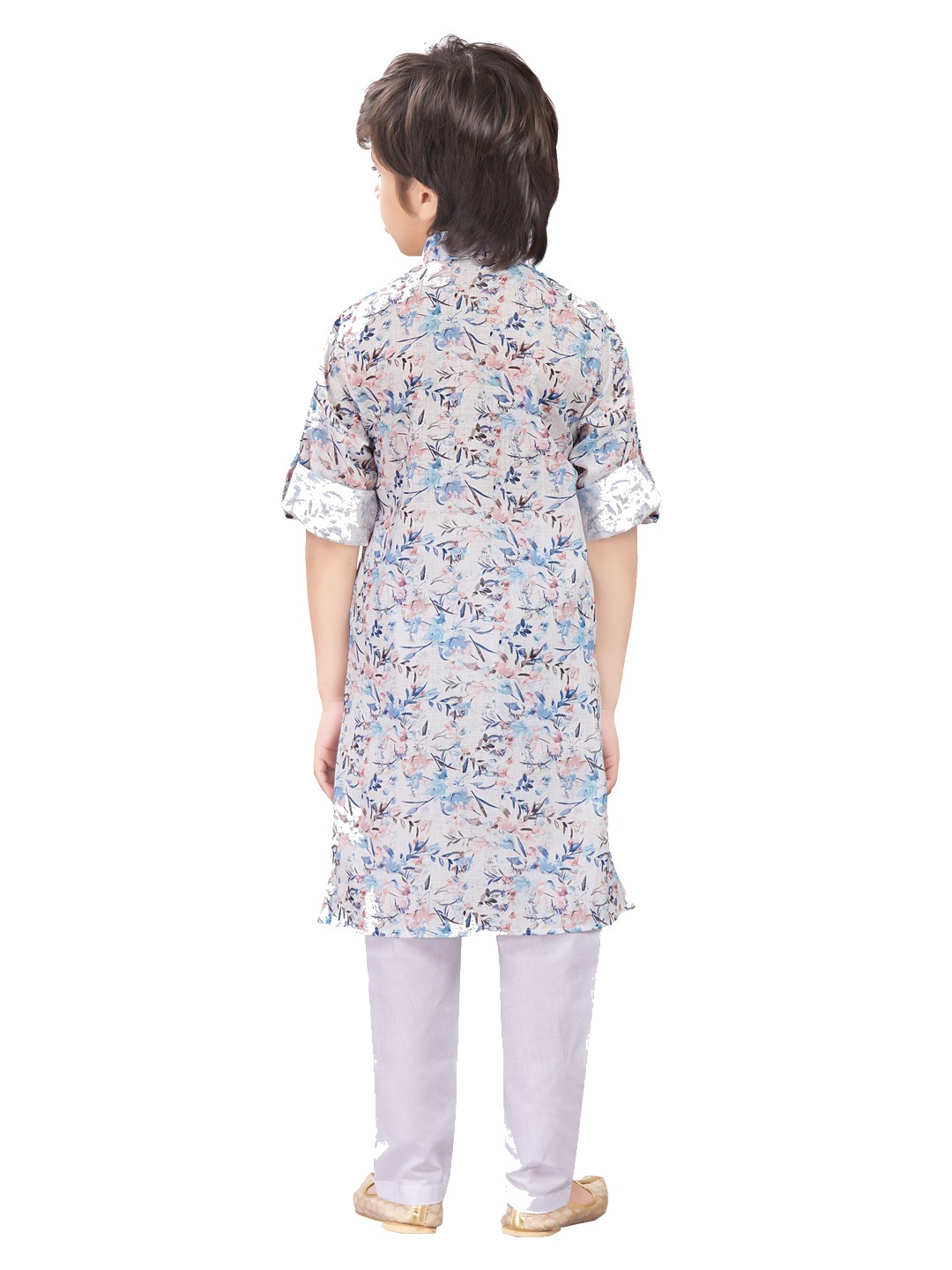 Boys printed floral kurta pajama